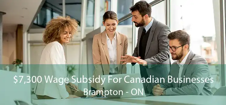 $7,300 Wage Subsidy For Canadian Businesses Brampton - ON